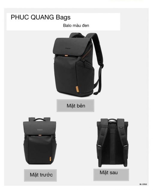 Balo laptop cao cấp thương hiệu chính hãng drepack đi học đi làm đi du lịch