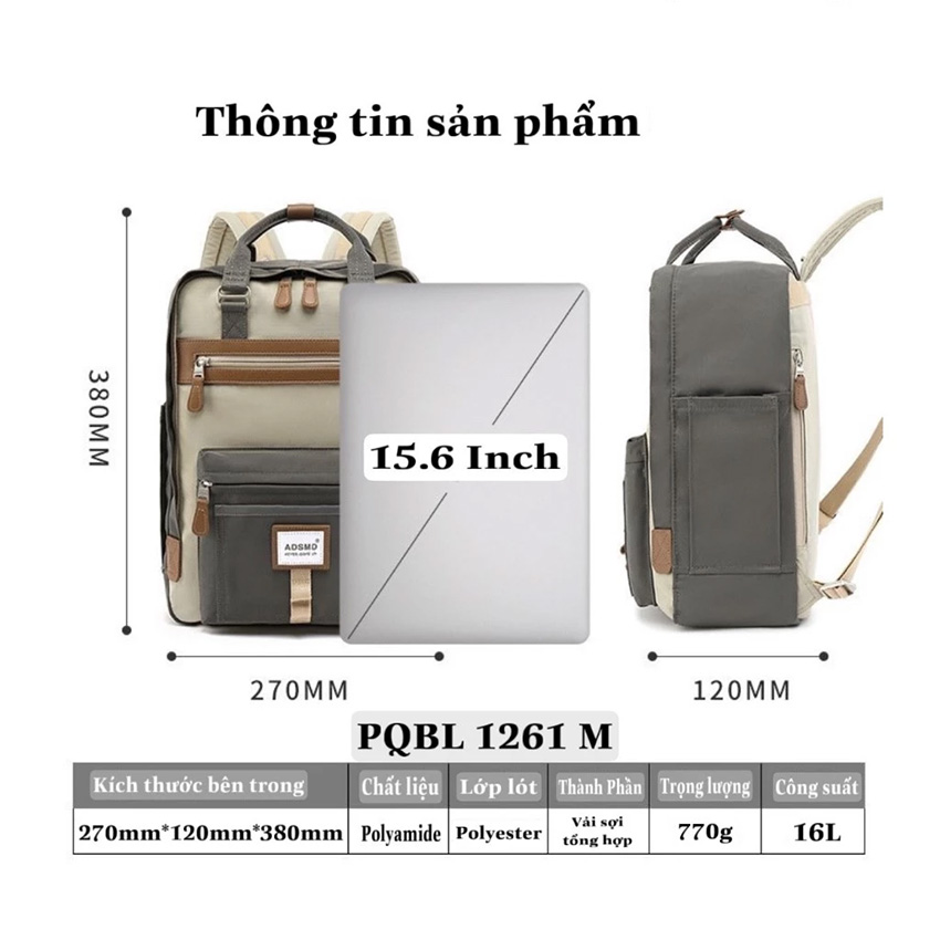 Balo học sinh cấp 2 từ Phúc Quang Bags mang thiết kế tối giản, sang trọng, làm từ sợi vải cao cấp, bền bỉ thân thiện với người dùng