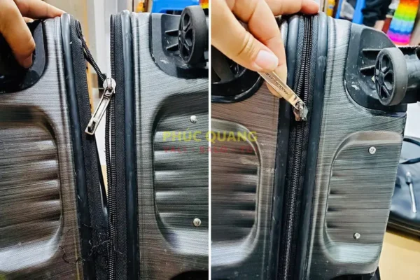 Khóa kéo vali bị hỏng